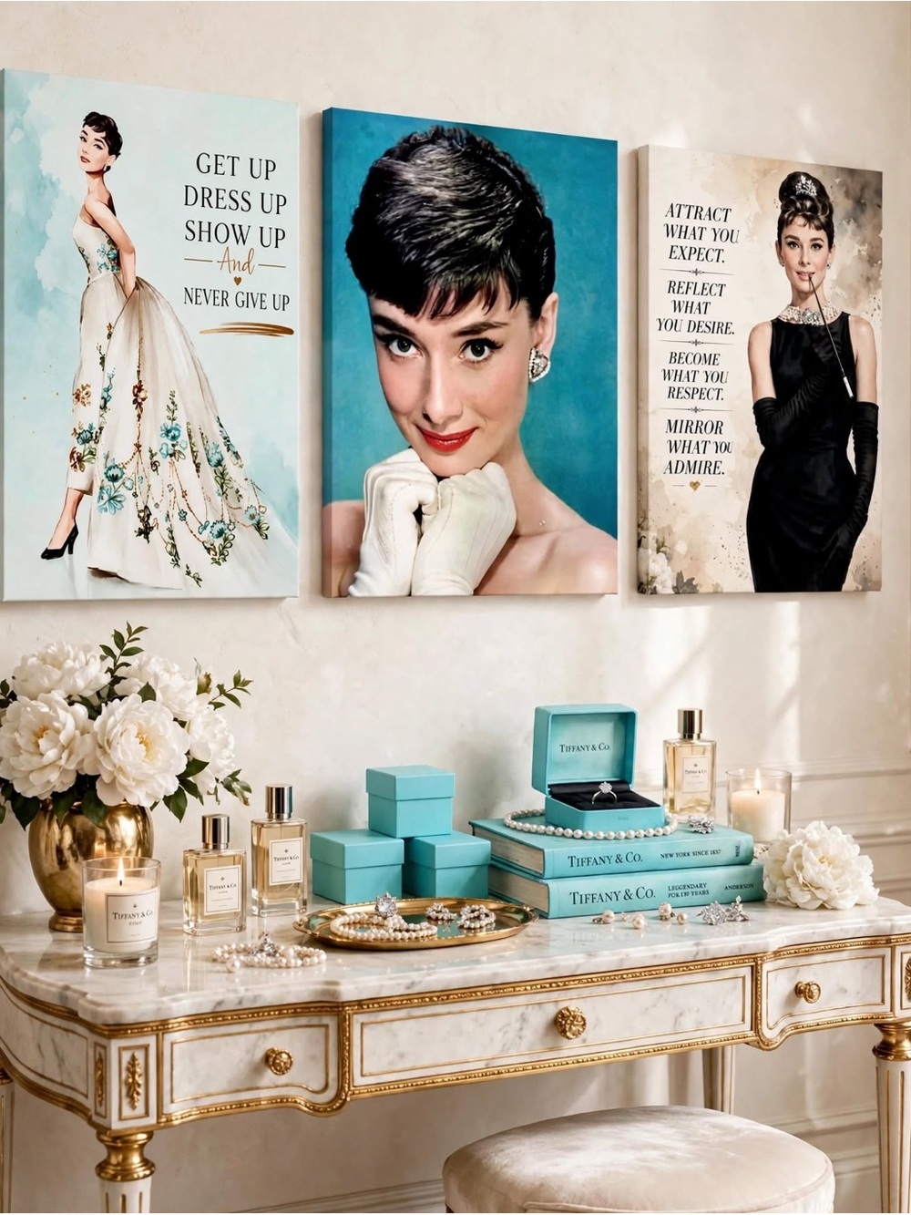 Simply the Best™ Audrey Hepburn Inspirational Quotes Wall Art | Set of 3 Prints